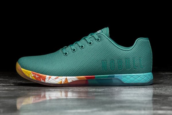 Pánské Sportovní Boty Nobull Lagoon Sunrise Trainer Blankyt | XR9IIH2R