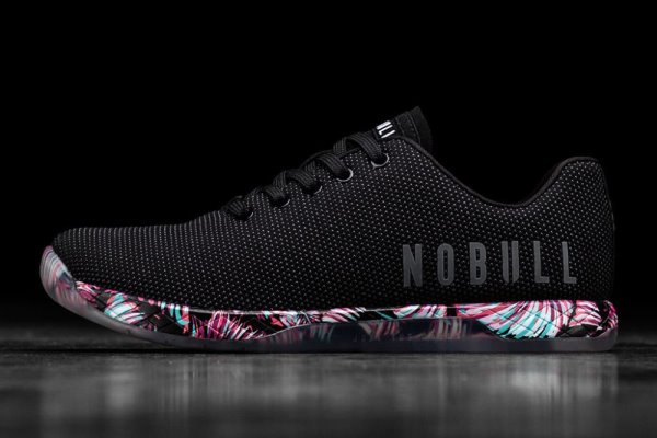 Pánské Sportovní Boty Nobull Midnight Palm Trainer Černé | V35Q25KM