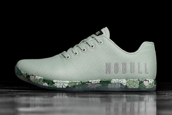 Pánské Sportovní Boty Nobull Mist Succulent Trainer Bílé | 7TKKTJV6
