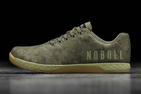 Pánské Sportovní Boty Nobull Moss Trainer Maskáčové | IHBBP2ZE