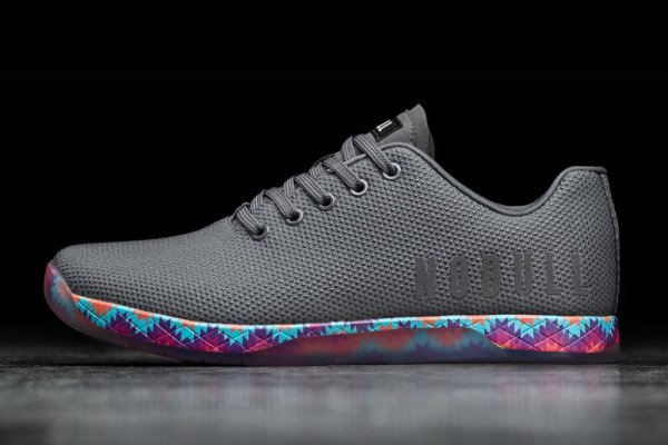 Pánské Sportovní Boty Nobull Patchwork Trainer Šedé | CBV9GQMV