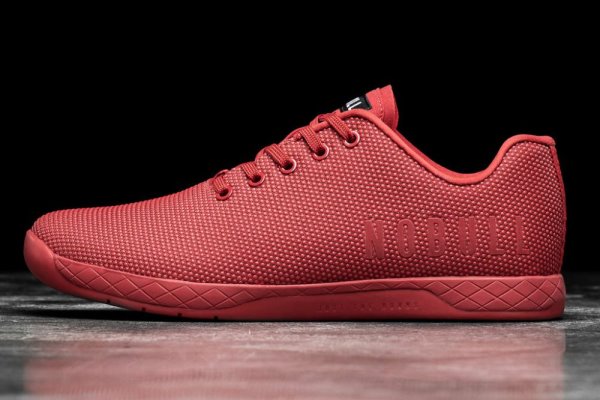 Pánské Sportovní Boty Nobull Ruby Trainer Červené | 6QEZB7ZH