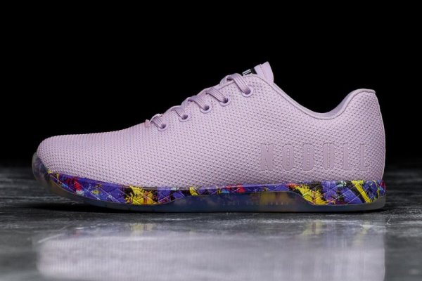 Pánské Sportovní Boty Nobull Splatter Trainer Levandule | 637EPZDW