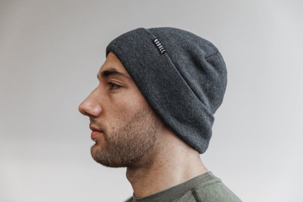 Pánské Čepice Nobull Cuffed Beanie Tmavě Šedé | 7KO8YPX7